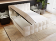 Boxspringbett mit Bettkasten 140x200 Alicante Beige