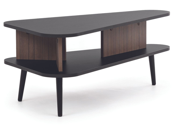 Couchtisch Nemi Schwarzer Graphit Braun