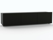 Set mit zwei TV-Lowboard mit Türen 150 cm Kioto Schwarz matt