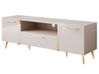TV-Schrank im Glamour-Stil mit Schränken und Schublade Lunelie Kaschmir Hochglanz