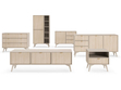 Kommode mit Türe und Schubladen Modena Beige
