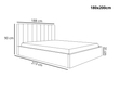 Polsterbett mit Bettkasten und Lattenrost 180x200 Sesto Schwarz
