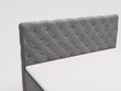 Boxspringbett mit Bettkasten 140x200 Lunaris Grau