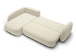 Ecksofa mit Schlaffunktion und Bettkasten Links Carino Beige