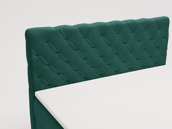 Boxspringbett mit Bettkasten 160x200 Lunaris Grün