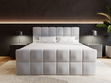 Boxspringbett mit Bettkasten 200x200 Alicante Grau