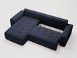 Ecksofa L-Form Links mit Schlaffunktion und Bettkasten Portland Anthrazit