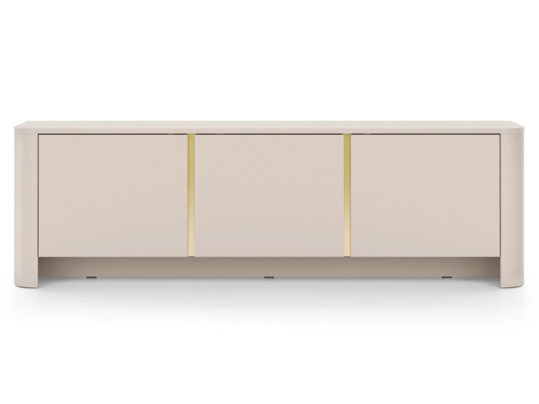 Fernsehschrank mit goldener Zierleiste für das Wohnzimmer Brillo Kaschmir