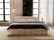 Polsterbett mit Bettkasten und Lattenrost 120x200 Split Creme