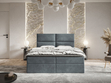 Boxspringbett mit Bettkasten 160x200 Hera Dunkelgrau