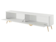 TV-Lowboard mit Türen 200 cm Latina Weiß