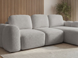 Ecksofa L-Form mit Schlaffunktion und Bettkasten Avelin Rechts Grau