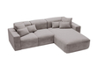 Ecksofa L-Form Rechts Moderne Ecksofa Leni Grau