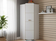 Eckkleiderschrank mit einer Tür für ein Jugendzimmer Lindo Weiß, Nash Eiche