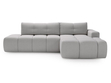 Ecksofa L-Form Rechts mit Schlaffunktion und Bettkasten Montero Grau