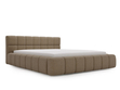 Polsterbett mit Bettkasten und Lattenrost 140x200 Alicante Boucle Braun
