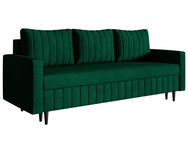 Schlafsofa mit Bettfunktion und Bettkasten Castelo Grün