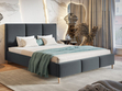 Polsterbett mit Lattenrost 140x200 Trio Dunkelgrau