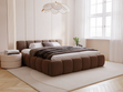Polsterbett mit Bettkasten und Lattenrost 120x200 Cloud Low Braun
