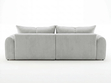 Ecksofa L-Form Links mit Schlaffunktion und Bettkasten Bonno Grau