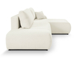 Ecksofa mit Schlaffunktion und Bettkasten Rechts Adoro Creme 