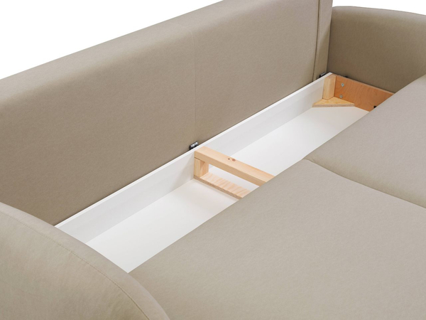 Schlafsofa mit Bettfunktion und Bettkasten Alta Braun