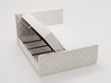 Boxspringbett mit Bettkasten 180x200 Lunaris Creme