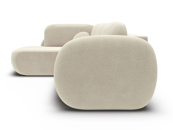 Ecksofa mit Schlaffunktion und Bettkasten Links Carino Beige