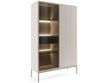 Vitrinenschrank mit Led Deo 166 cm Kaschmir