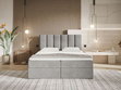 Boxspringbett mit Bettkasten 140x200 Cascada Grau