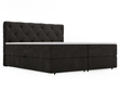 Boxspringbett mit Bettkasten 140x200 Napoli Anthrazit