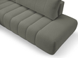 Ecksofa mit Schlaffunktion und Bettkasten Links Adoro Grau 