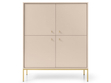 Türkommode mit Golden Metallbeinen Amor Beige