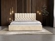 Polsterbett mit Bettkasten und Lattenrost 200x200 Roma Beige