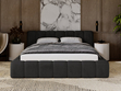 Polsterbett mit Bettkasten und Lattenrost 180x200 Ibiza Schwarz