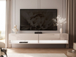 Hänge TV-Schrank 180 cm für Wohnzimmer mit LED-Beleuchtung Aurelie Kaschmir Hochglanz
