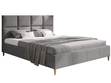 Polsterbett mit Lattenrost 120x200 Luxe Hellgrau