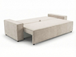 Schlafsofa mit Bettfunktion und Bettkasten Sivra Beige