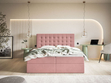 Boxspringbett mit Bettkasten 180x200 Denza Rosa