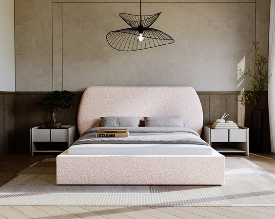 Polsterbett mit Lattenrost 180x200 Blossom - Beige