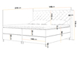 Boxspringbett mit Bettkasten 140x200 Bergamo Braun