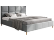 Polsterbett mit Lattenrost 120x200 Luxe Grau