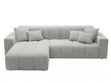 Ecksofa L-Form Links Nork Grau