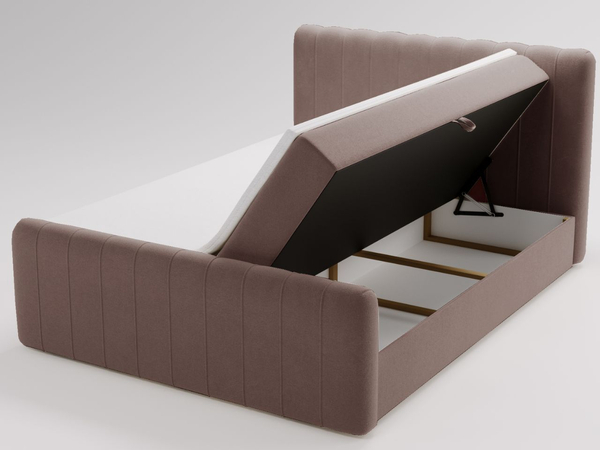 Boxspringbett mit Bettkasten 180x200 Osteno Braun