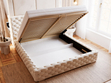 Polsterbett mit Bettkasten und Lattenrost 120x200 Astra Beige