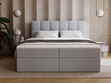 Boxspringbett mit Bettkasten 140x200 Maison Grau