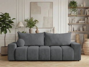 Schlafsofa mit Bettfunktion und Bettkasten Miro Dunkelgrau