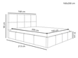 Polsterbett mit Bettkasten und Lattenrost 160x200 Malo Dunkelgrau
