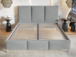 Polsterbett mit Lattenrost 180x200 Trio Dunkelblau