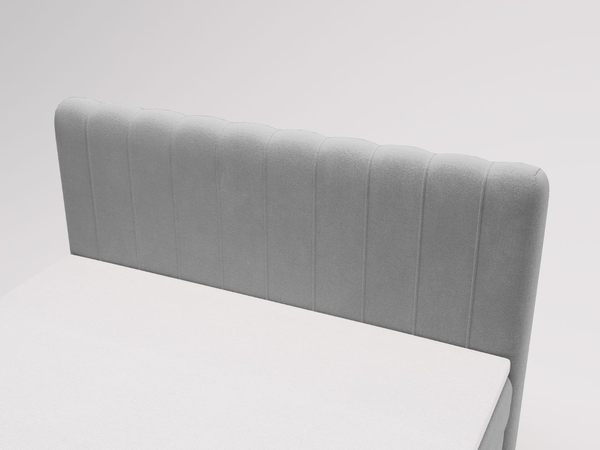 Boxspringbett mit Bettkasten 180x200 Osteno Grau
